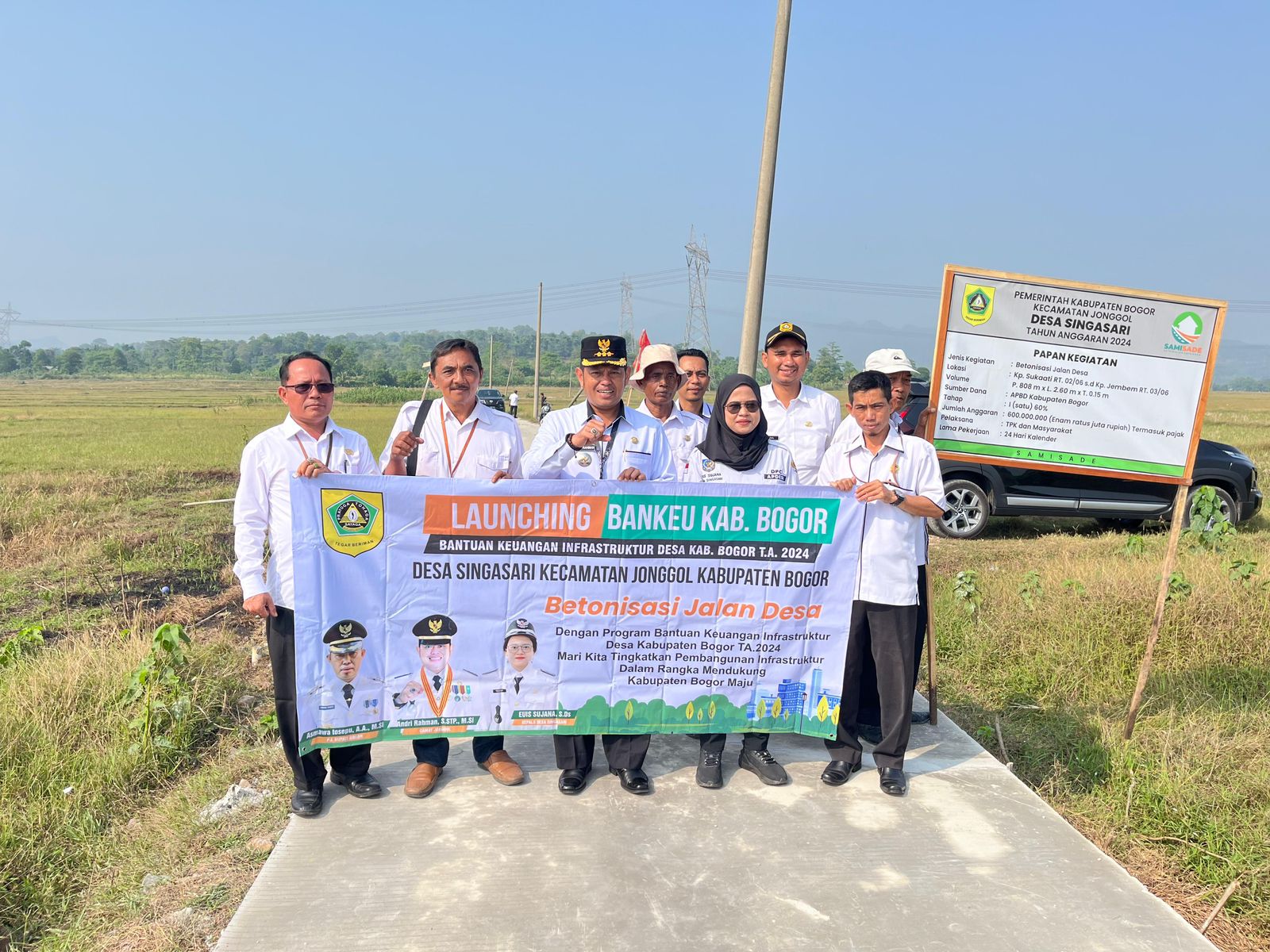 Dengan Samisade, Pemdes Singasari Buka Akses Jalan Perbatasan Jonggol – Klapanunggal