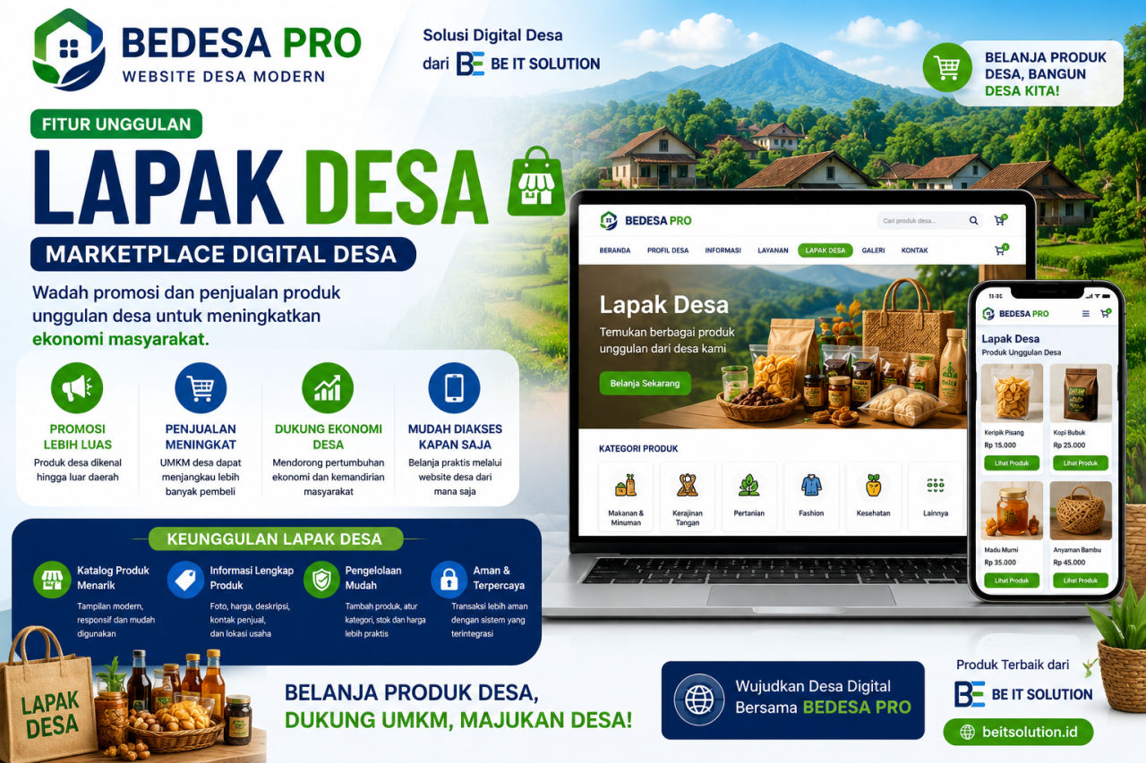 Fitur Lapak Desa pada BEDESA PRO